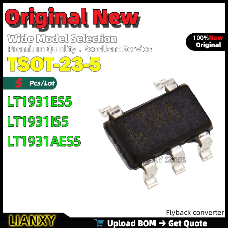 5pcs TSOT-23-5 LT1931ES5 LT1931IS5 LT1931AES5 Flyback converter New Original