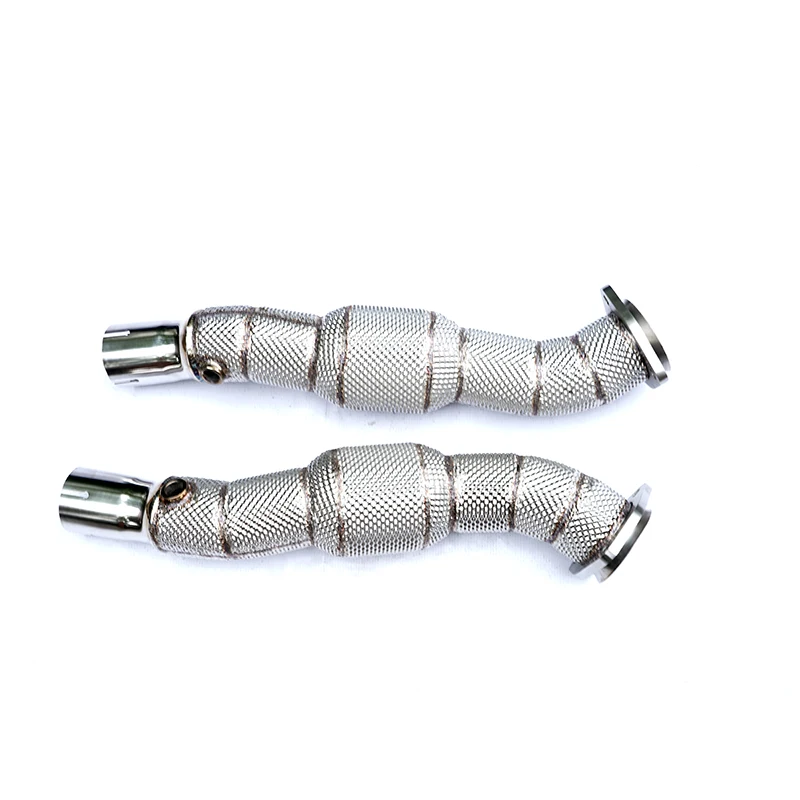 

High flow racing car Exhaust catalytic converter automobile Downpipe 304 stainless steel Exhaust pipes for Ferrari F430 SC