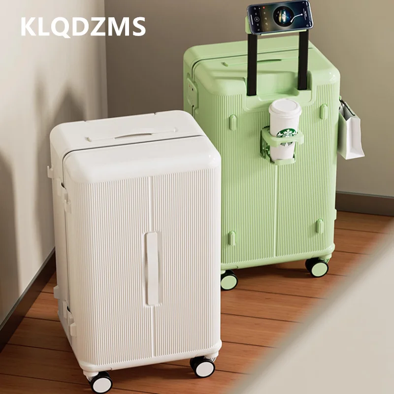

KLQDZMS чемодан на колесиках большой вместимости, посадочный ящик для ПК, 20 дюймов, 24 дюйма, 26 дюймов, дорожная сумка на колесиках, ручная кладь, дорожный багаж