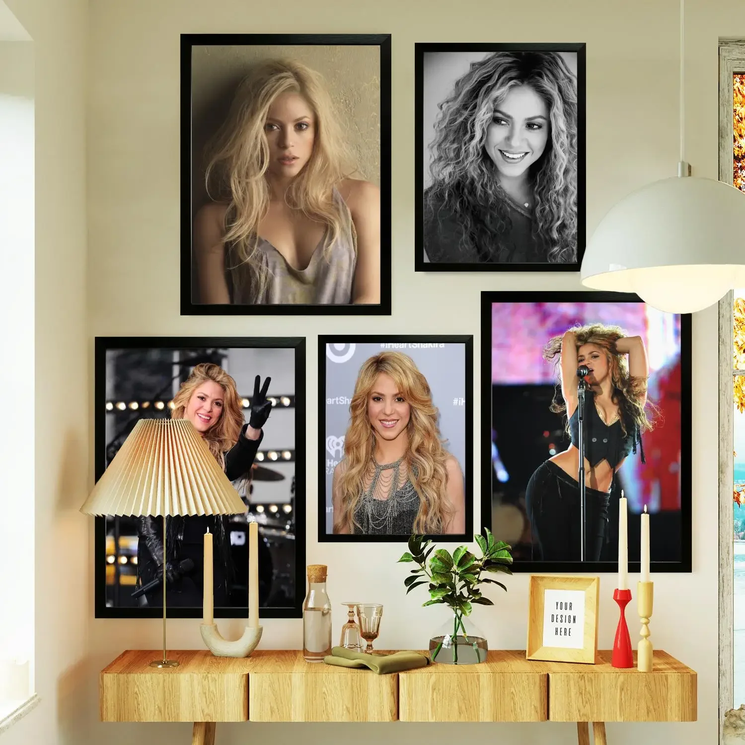 Póster con gráficos de cultura Pop shakira, impresiones sexys, cuadro sobre lienzo para pared, póster para decoración del hogar moderna para sala de estar familiar