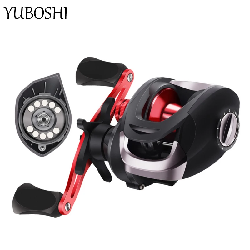 

YUBOSHI New 6.2:1 Ultralight High Speed Baitcasting Fishing Reel EVA Grip 18+1BB Freshwater Fishing Coil