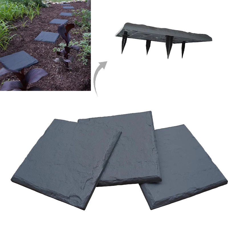 

4Pcs Gardien Stepping Stones That Stake Into The Ground - Decorative Walkway for Lawn, Yard, Home or Garden Pathway Pavers