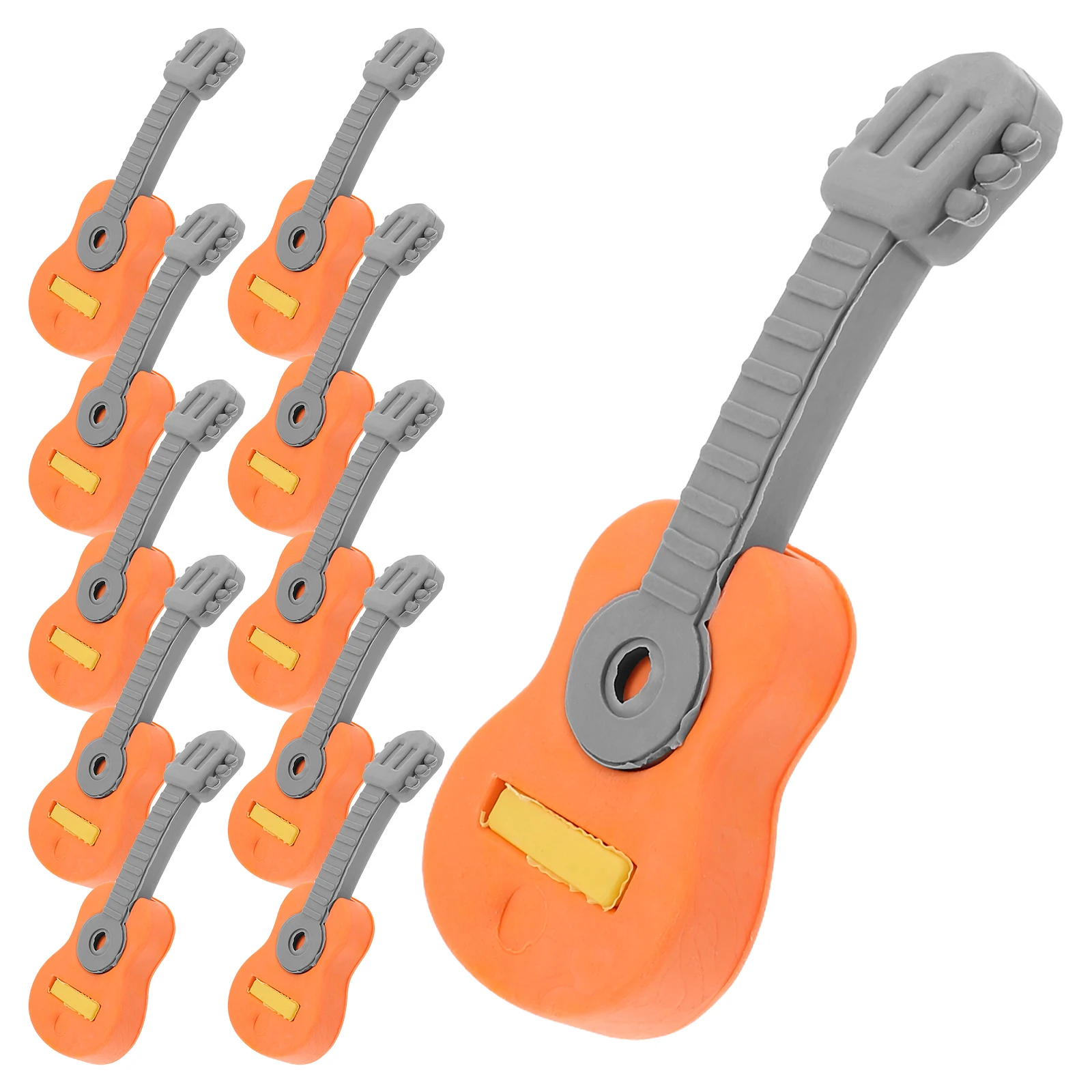 

20 Pcs Note Eraser Music Instruments Cute Cartoon Drawing Accessories Classroom Prizes Bulk Student Favor Lovely Novelty