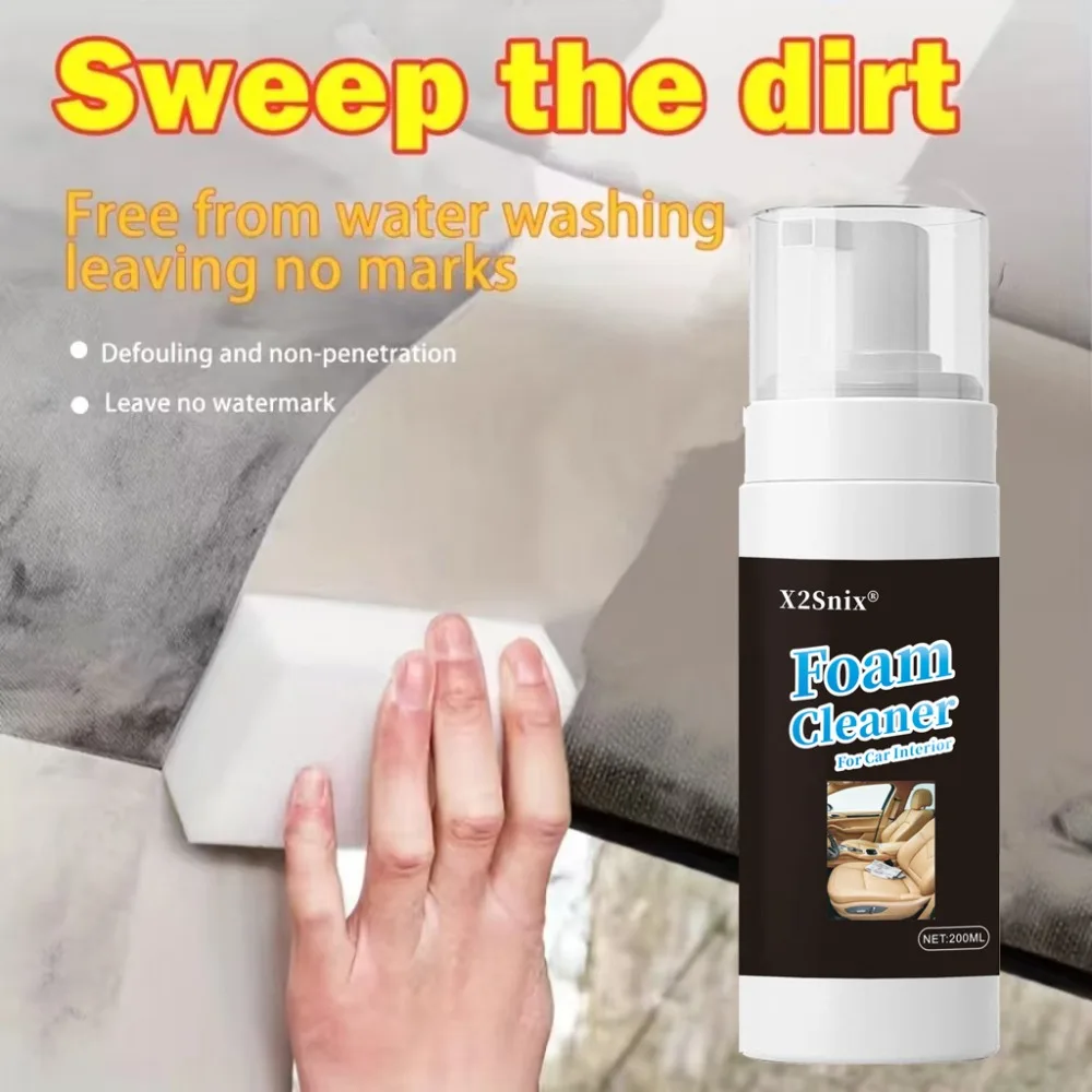 New Multifunctional Foam Cleaner Car Interior Stain Removal and Cleaning Leather Seat Home Foam Cleaner Spray Maintenance Wash view 4