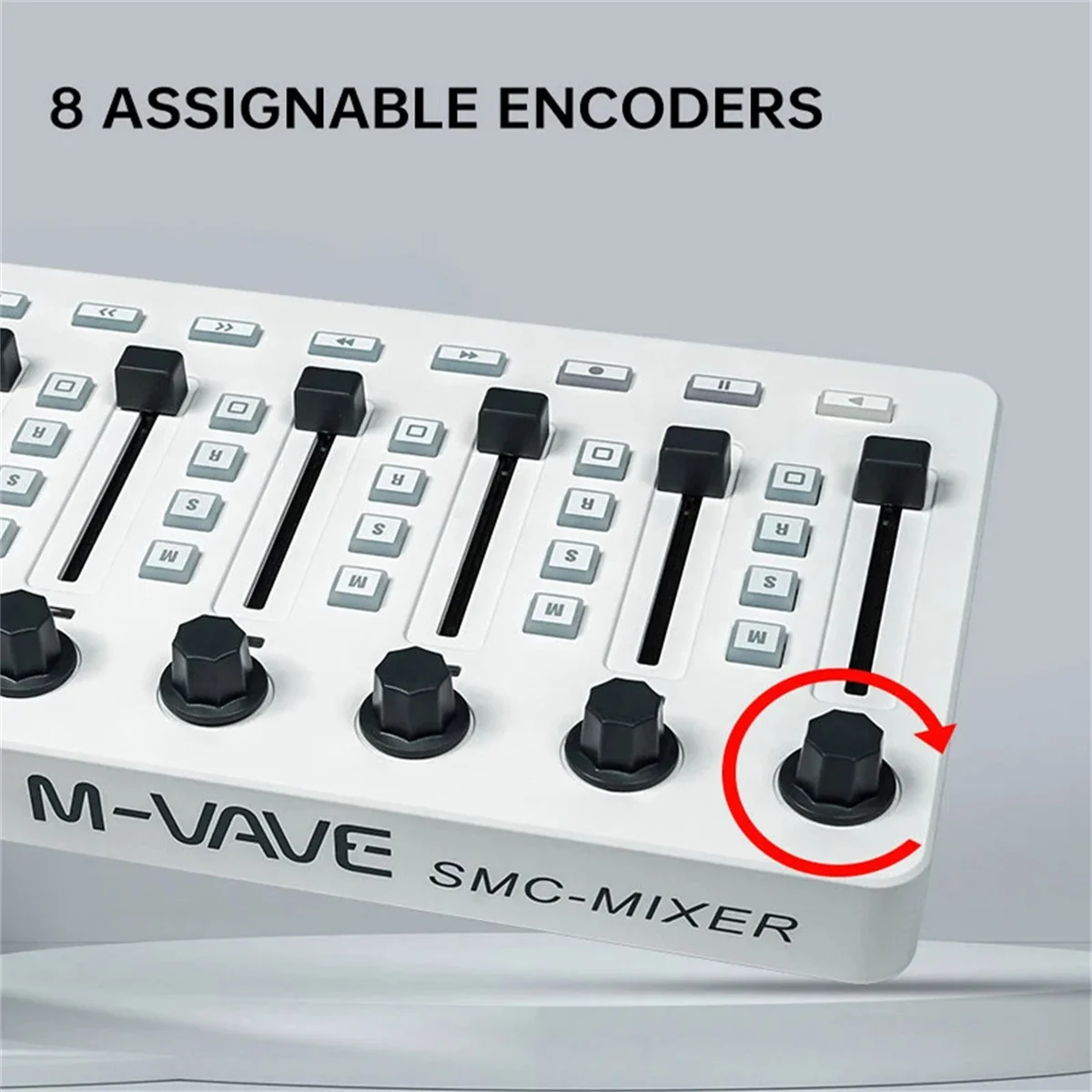 M-VAVE SMC-Mixer Wireless MIDI Controller Mixing Console  BT Connection Battery Type-C Supply USB for Windows/Mac/Ios/Android