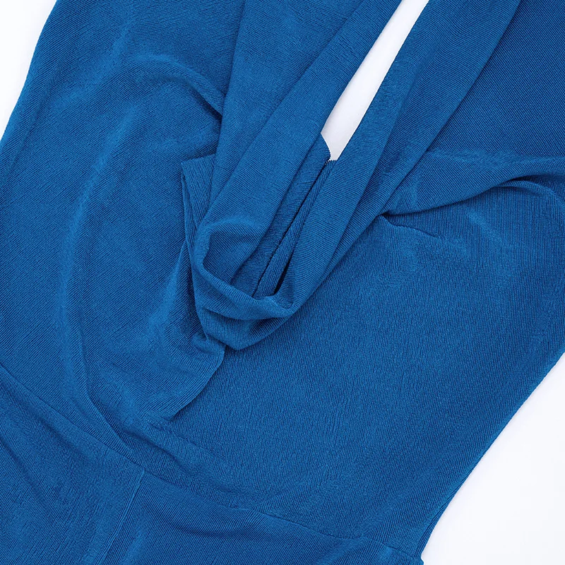 จั๊มสูทขาสั้นรัดรูปเปิดหลังผูกเชือกคอวี แขนกุด สีพีช ทรงเข้ารูป เซ็กซี่ สไตล์สตรีทแวร์ เหมาะสำหรับออกงานกลางคืน