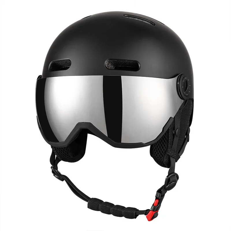 New Ski Helmet Ski Glasses Integrally-Molded Women Men Snow Helmets Windproof Outdoor Sports Ski Snowboard Skateboard Helmets