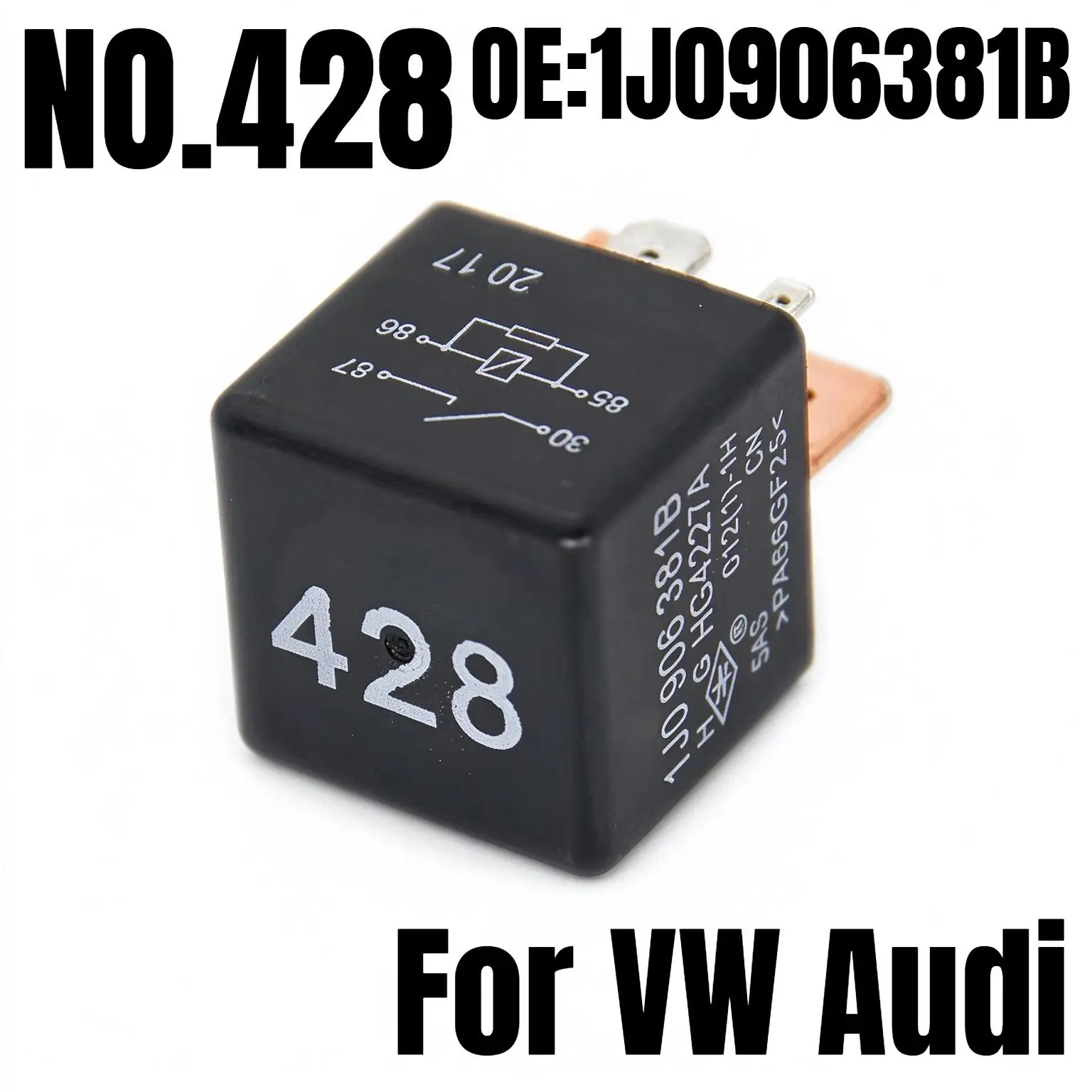 NO.428 Car Relay For VW Beetle Golf Transporter AUDI A2 A3 S3 Seat Arosa Leon Toledo Brand New Auto Parts 1J0906381B