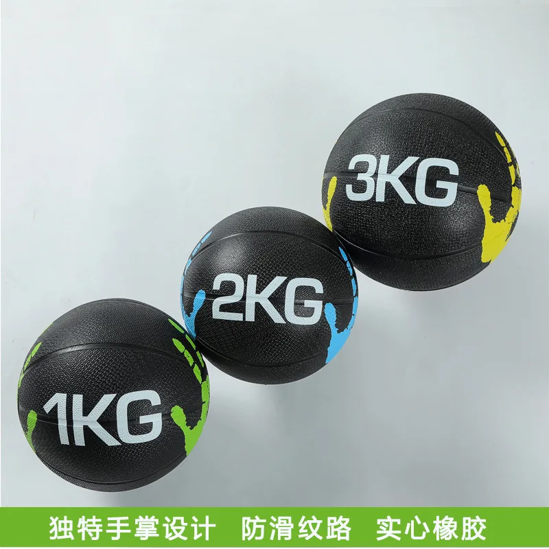 Men Gravity Ball 10kg Waist Abdomen Exercise Balance Ball Palm Design Solid Rubber Personal Training Gravity Ball Fitness Ball