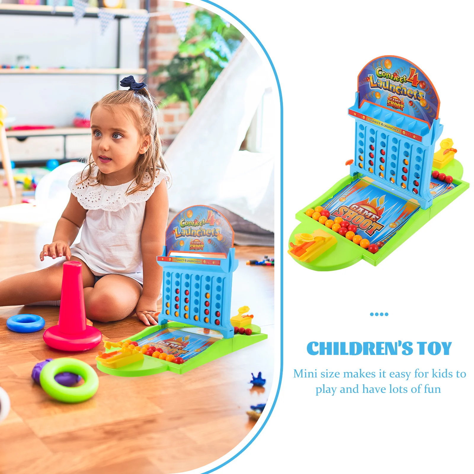 1 szt. Mini Koszykówka Palcowa Pinball, Jasne Kolory, Ekologiczny Plastik, Gra Biurkowa, Poprawia Koordynację Ręka-Oko, Dla Dzieci