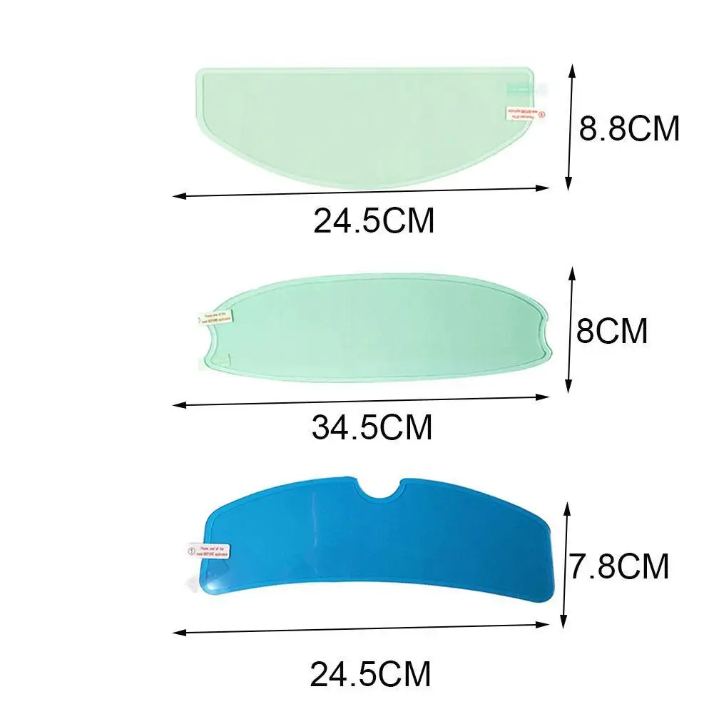 Película de parche antiniebla Universal para casco de motocicleta, película de lente a prueba de lluvia, visera transparente resistente a la niebla, accesorios de carreras para Moto