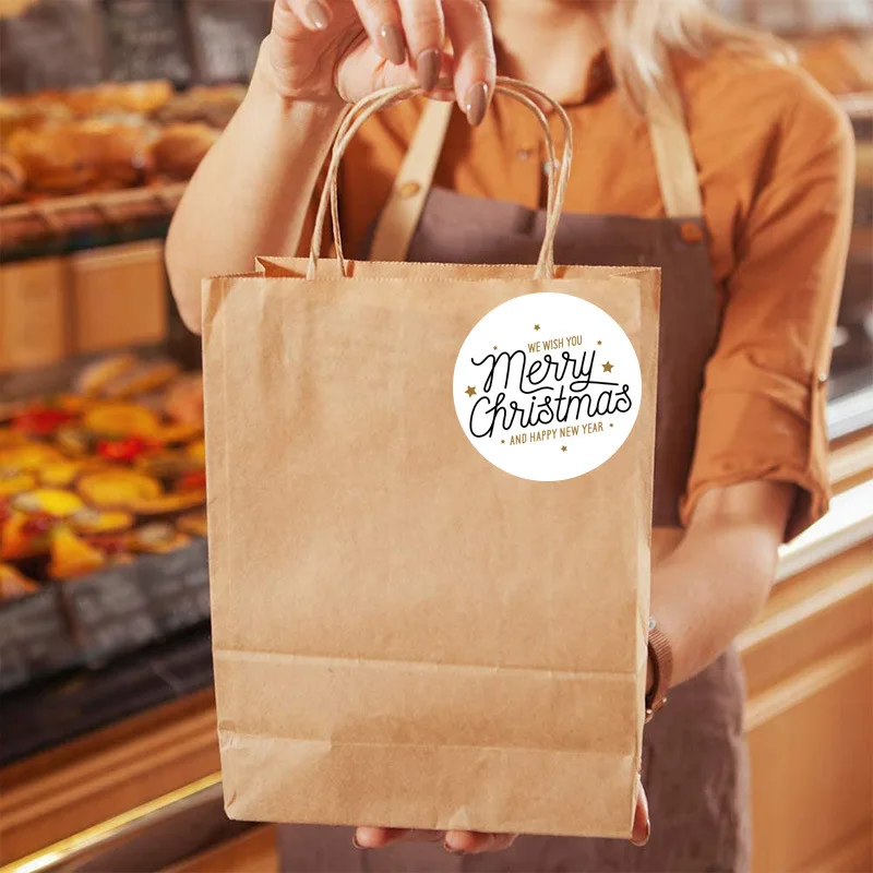 100-500 шт. рождественские наклейки, рождественские украшения для вечеринки, Подарочная коробка, герметичные наклейки, Стикеры для конвертов, домашний декор