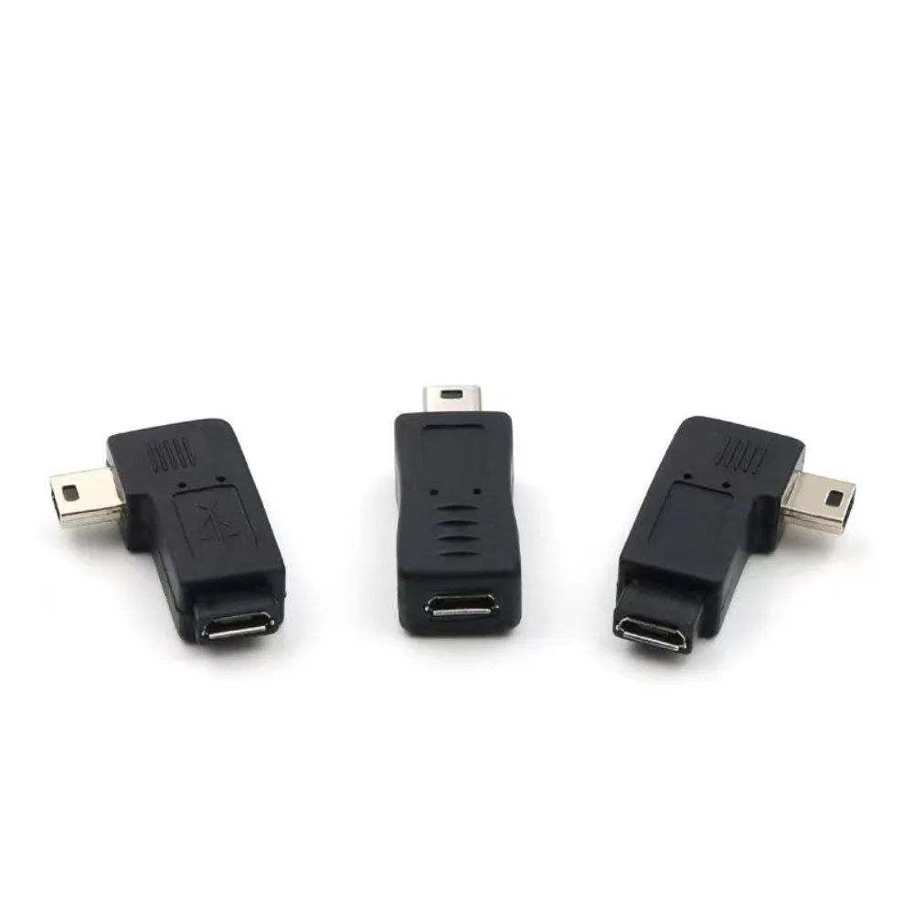 

To Right Micro USB To Mini USB T-Type to Mini USB Male Mini 5pin Micro USB Converter Micro USB Female USB Connector USB Adapter