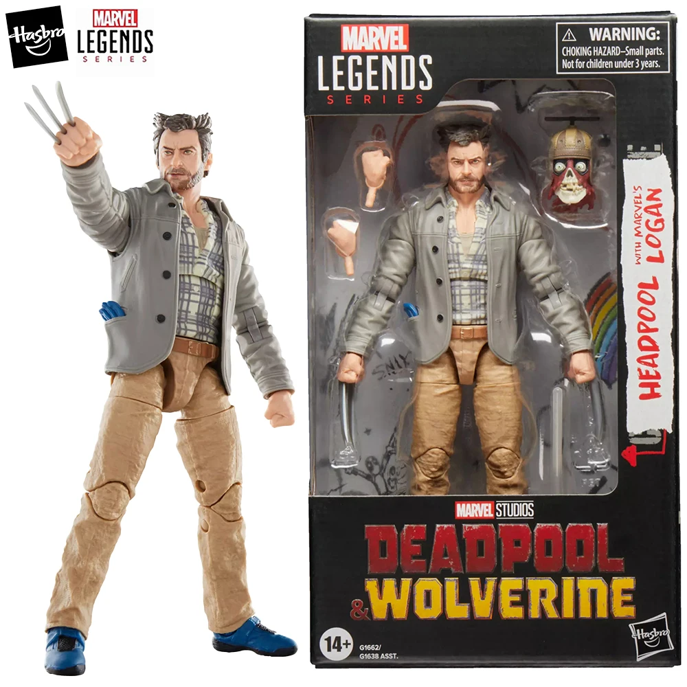 

NEW Original Hasbro Marvel Legends Series Headpool with Logan Nice Collectible 6-inch Scale Anime Action Figure Model Toys