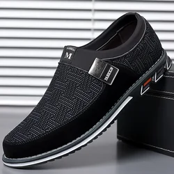 Men's Smart Casual Slip On Loafers With Assorted Colors, Dress Up Walking Shoes