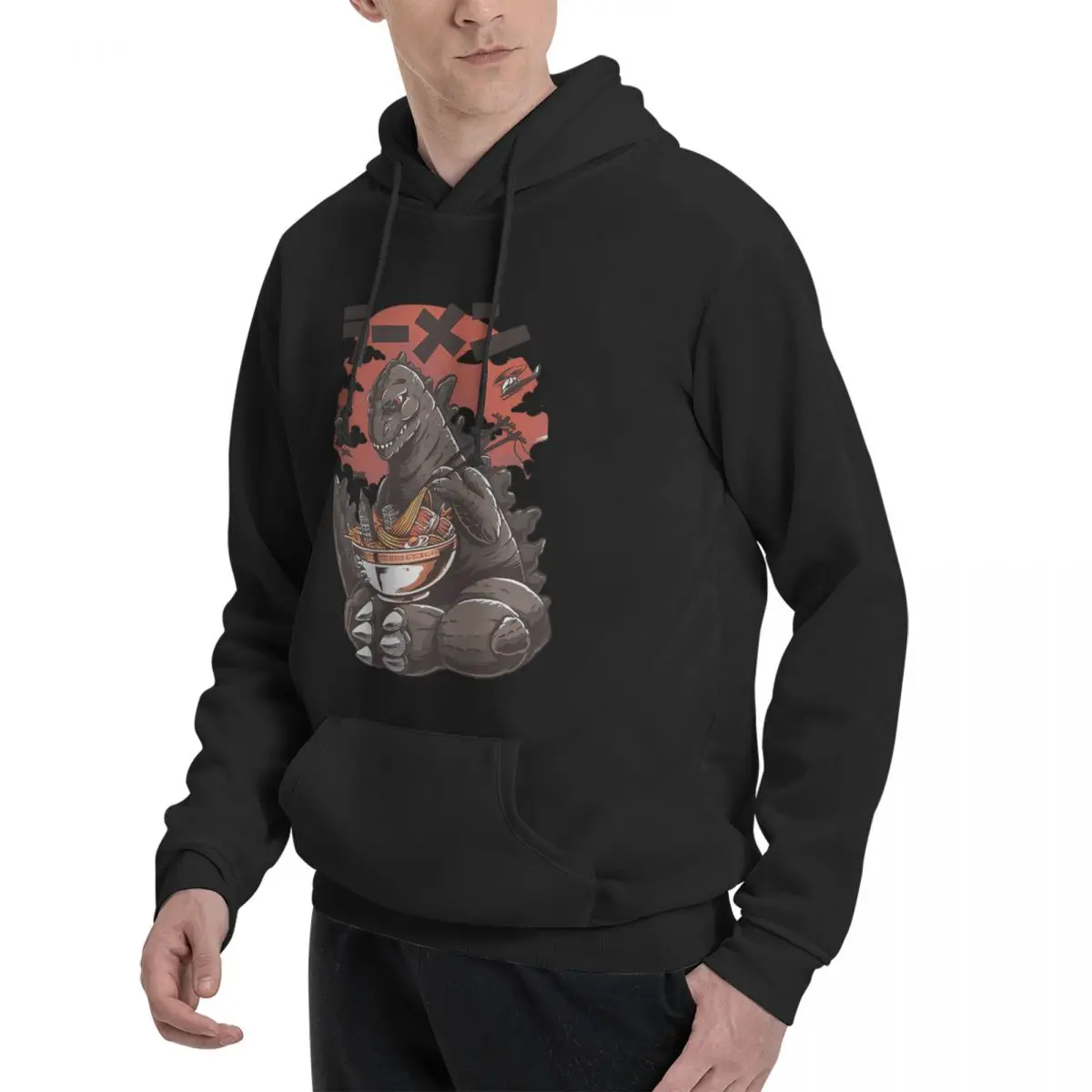 2024 Best Selling Kings Of The Monsters Classic Men's Sweater Loose kangaroo pocket version Men hoodie