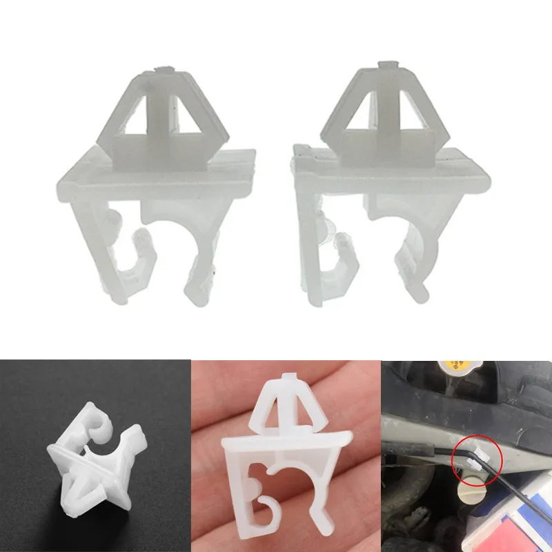 4PCS Car Hood Support Prop Rod Clamp Holder Clips fits for Honda Accord Civic CR-V CRV 90672-SNB-003 Plastic Auto Spare Parts