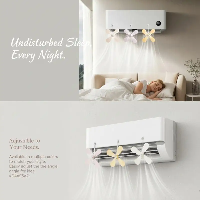Windmill Shaped Wall Mounted Air Conditioning Guide 1Pcs Adjustable AC Vent Deflector for Hotel Guest Room Use
