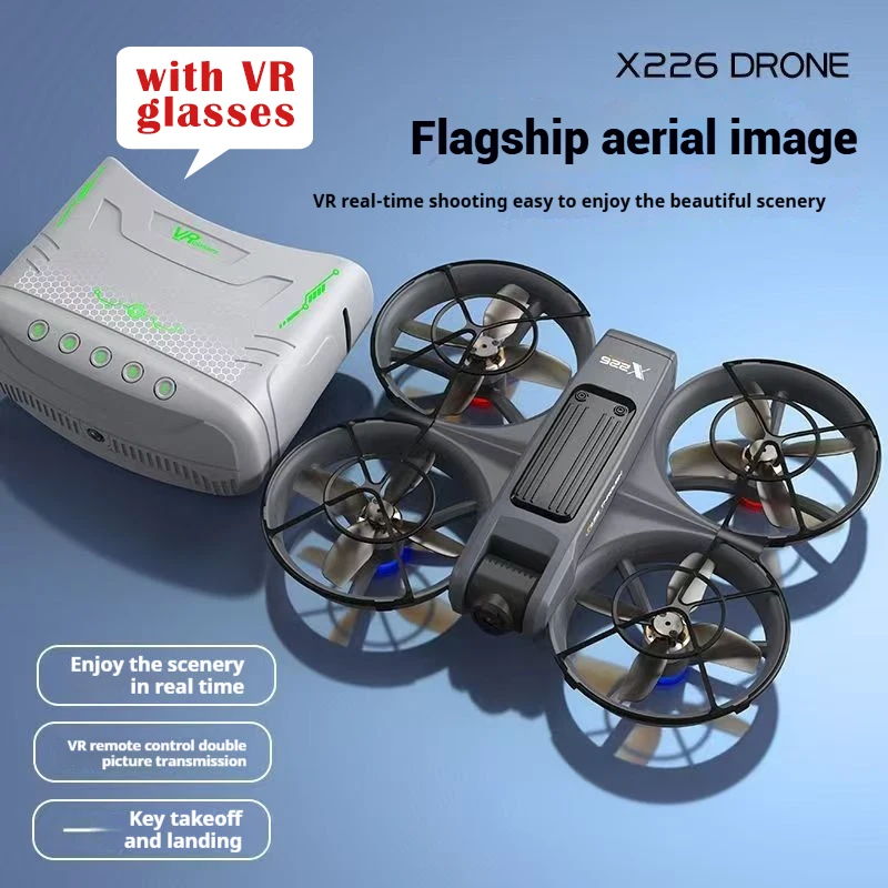 

X226 Version Monitor Drone VR Aerial Photography Aircraft Brushless Motor ESC Camera Optical Flow Fixed Height Headless Mode
