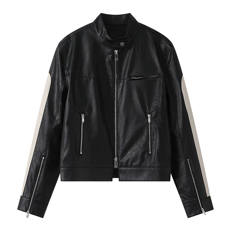 casual-motorcycle-leather-jacket-for-women-2024-trend-contrast-color-stitching-design-stand-collar-faux-leather-cropped-jacket