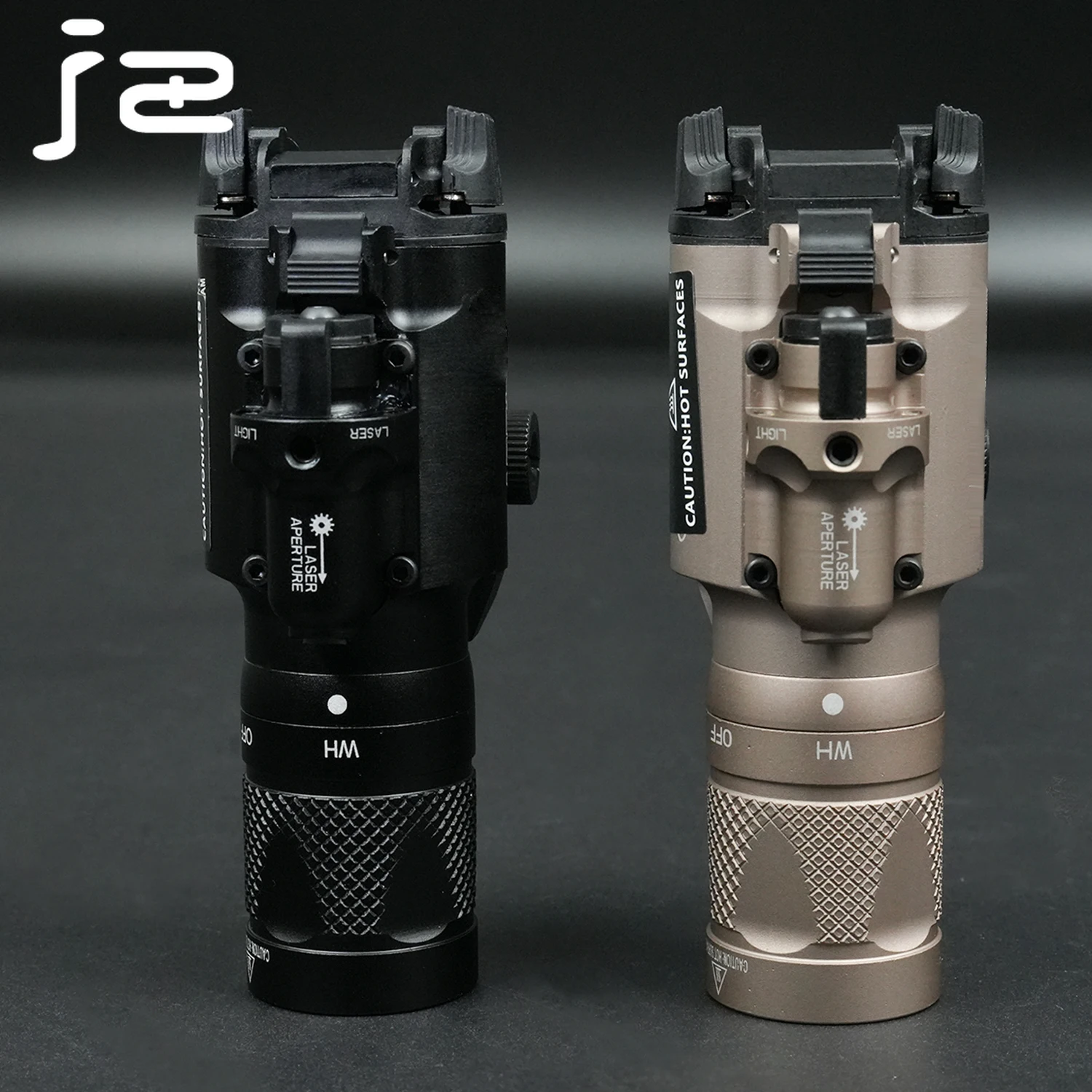 التكتيكية X400V الليزر الأحمر + LED الأبيض + الأشعة تحت الحمراء الإضاءة مصباح يدوي ثابت/لحظة X400U X400 المعادن معلقة كشاف ضوء للسكك الحديدية 21 مللي متر