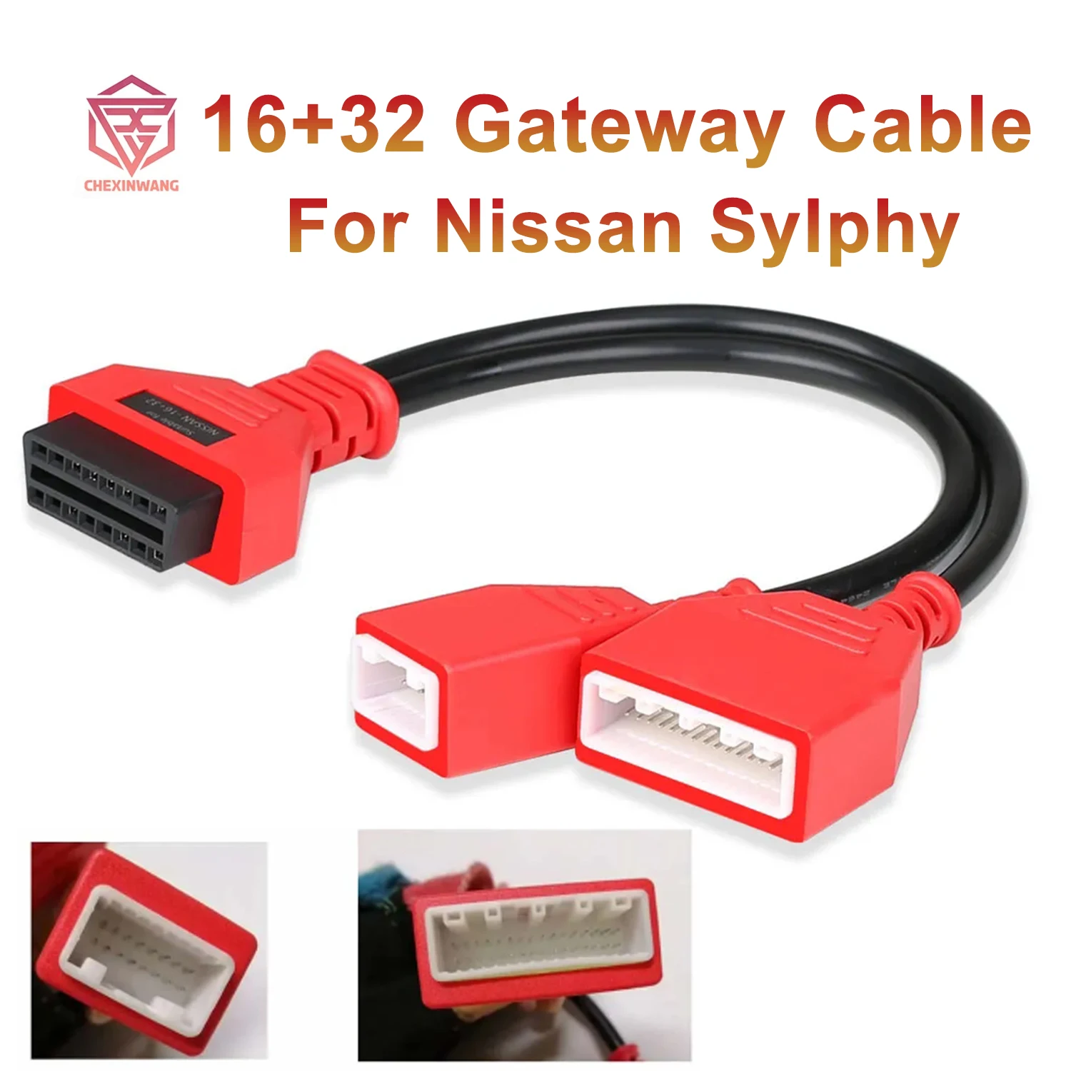 

16+32 Gateway Adapter for Nissan Sylphy 16pin Cable Adding Key No Need Password Work with Autel IM608/IM508/Lonsdor K518SE