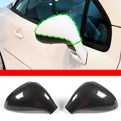 For Peugeot 207 308 2006-2014 ABS Carbon Fiber Texture Car Side Door Rear View Mirror Cover Car Accessories