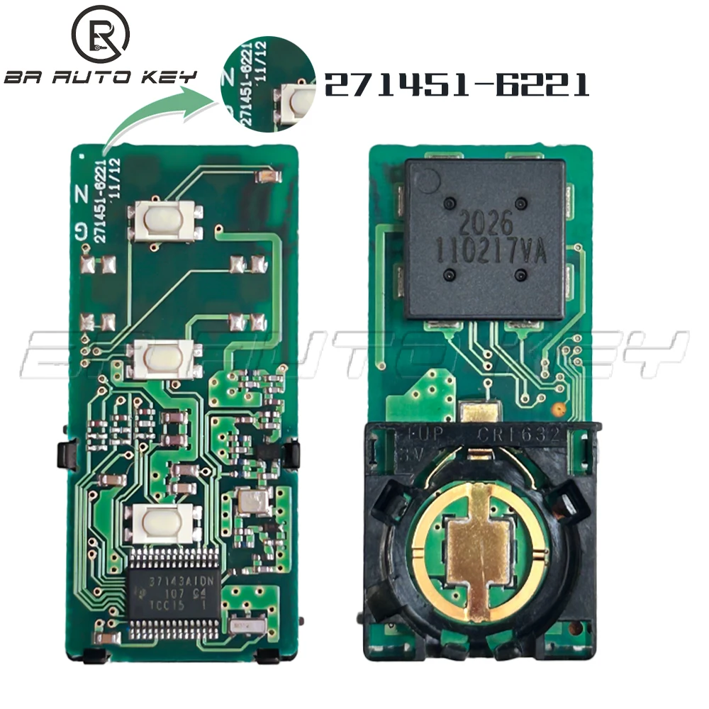 Original Remote Car Key Fob for Subaru Exiga Impreza Forester Legacy Outback Oem Key 271451-6221 0751 312.15Mhz 4D Chip DST40