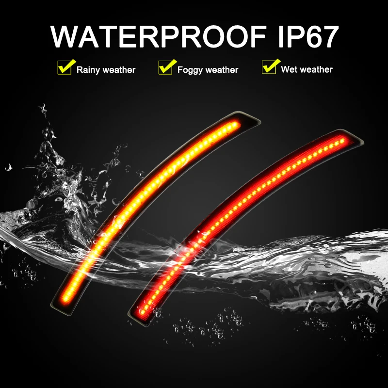 4 szt. Przednie Tylne LED Boczne Kierunkowskazy Błotnikowe Światła Postojowe Zestaw Do Corvette C7 2014 2015 2016 2017 2018 2019