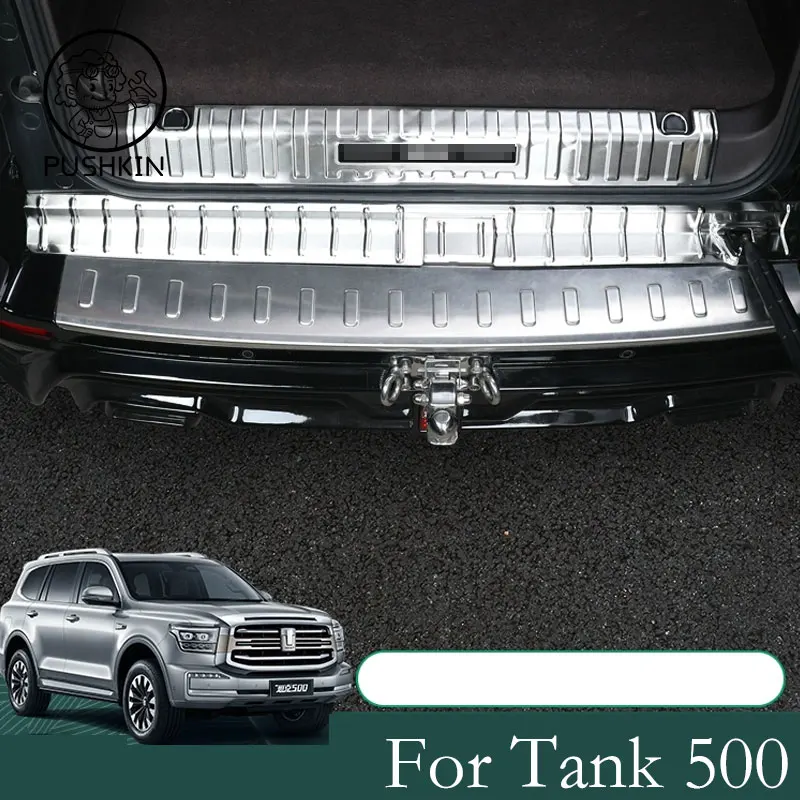 

For TANK 500 Hi4T 2024 2025 Car Door Sill Anti Scratch Cover Exterior Details Decoration Interior Anti-Kick Accessories