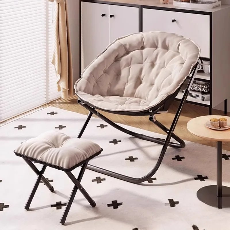 Office recliner lazy can sit nap chair lunch break folding chair can lie down can sleep balcony single sun chairs