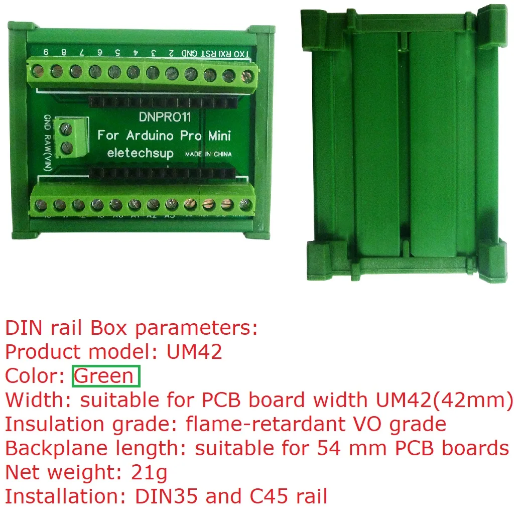 dnpro11-para-arduino-pro-mini-placa-din-ferroviario-montagem-parafuso-bloco-terminal-adaptador-modulo-plc-controladores-industriais-casa-inteligente-pro