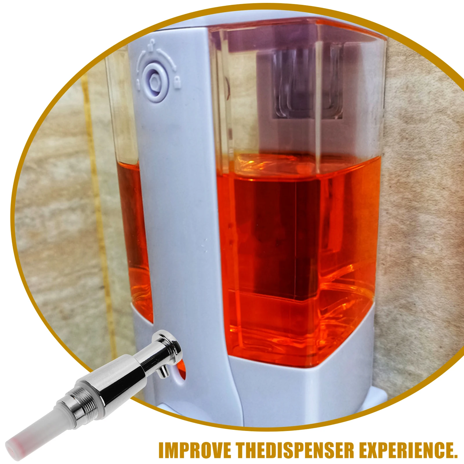 

Soap Dispenser Bottle Pump Replacement Inner Bottle Pump For Liquid Soap Lotion Shampoo Body Wash Refillable Container Wall