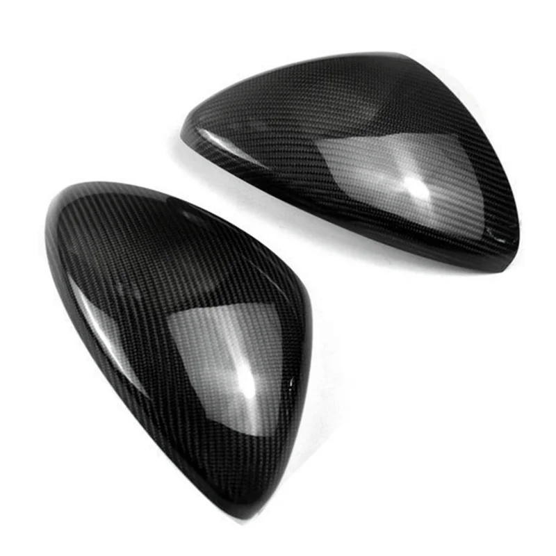 Tampa real do espelho de fibra de carbono do carro, tampa do espelho retrovisor lateral, guarnição para Porsche Panamera 970, 2014-2017