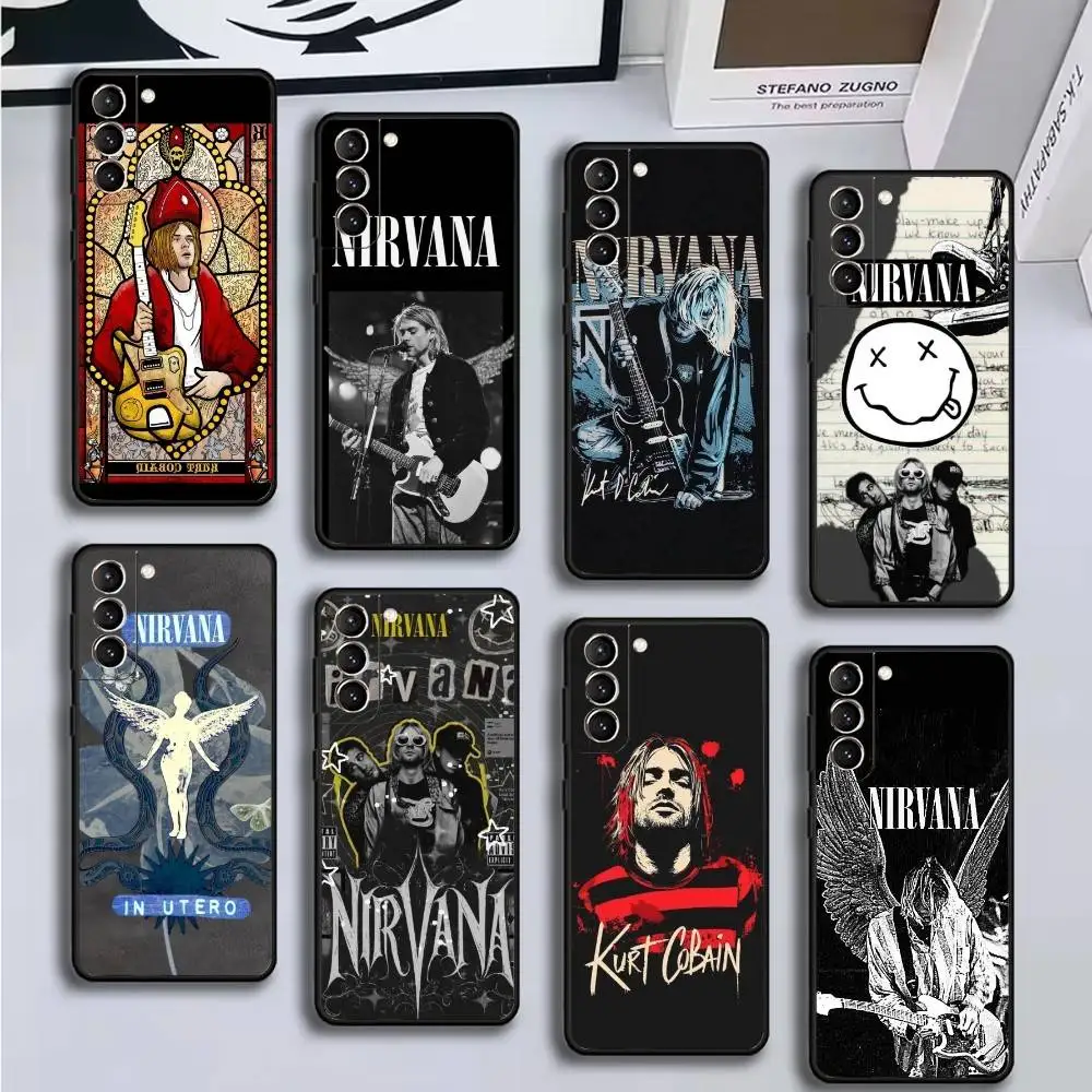 

Kurt Cobain Phone Case For Samsung GalaxyA13,21s,22,31,32,52,53,71,72,73,Soft Black Cover
