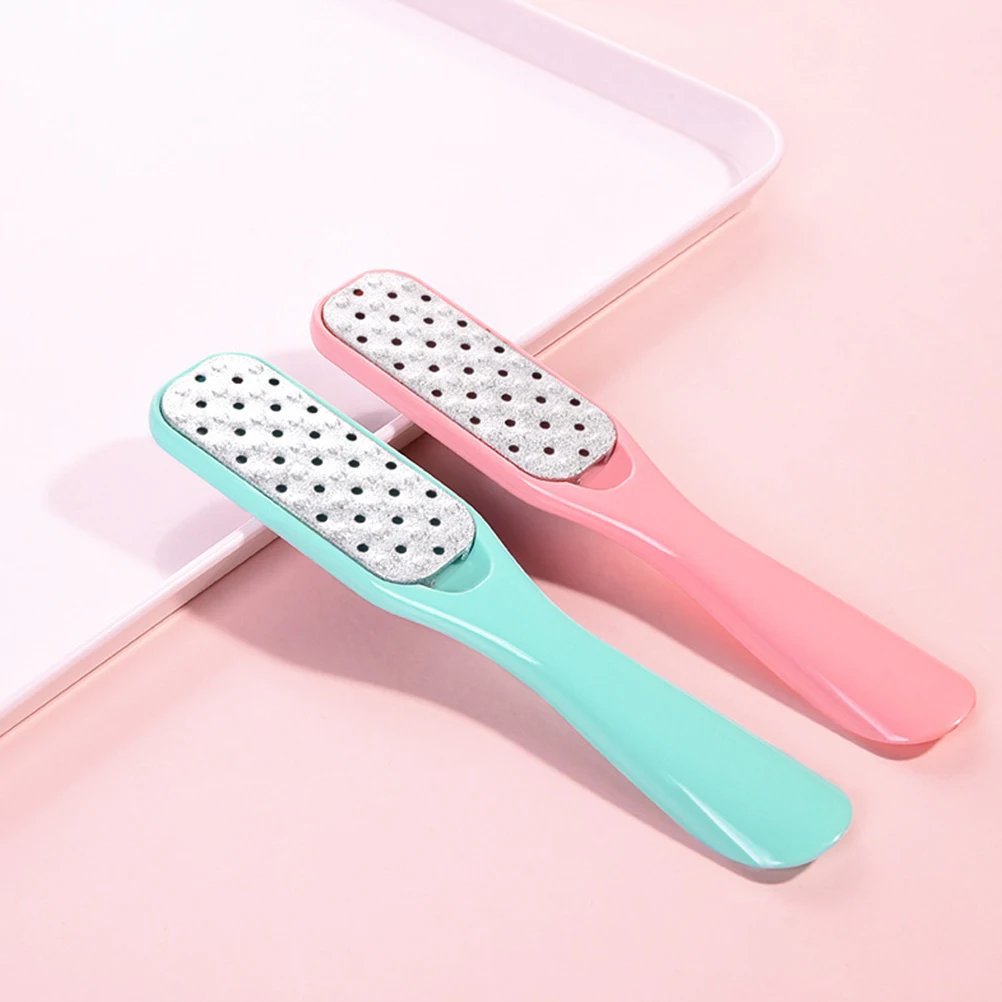 

3pcs Stainless Steel Double-Sided Nail File Foot File Nail Care Tool Manicure Buffer Polisher Durable Files For Home Salon Green