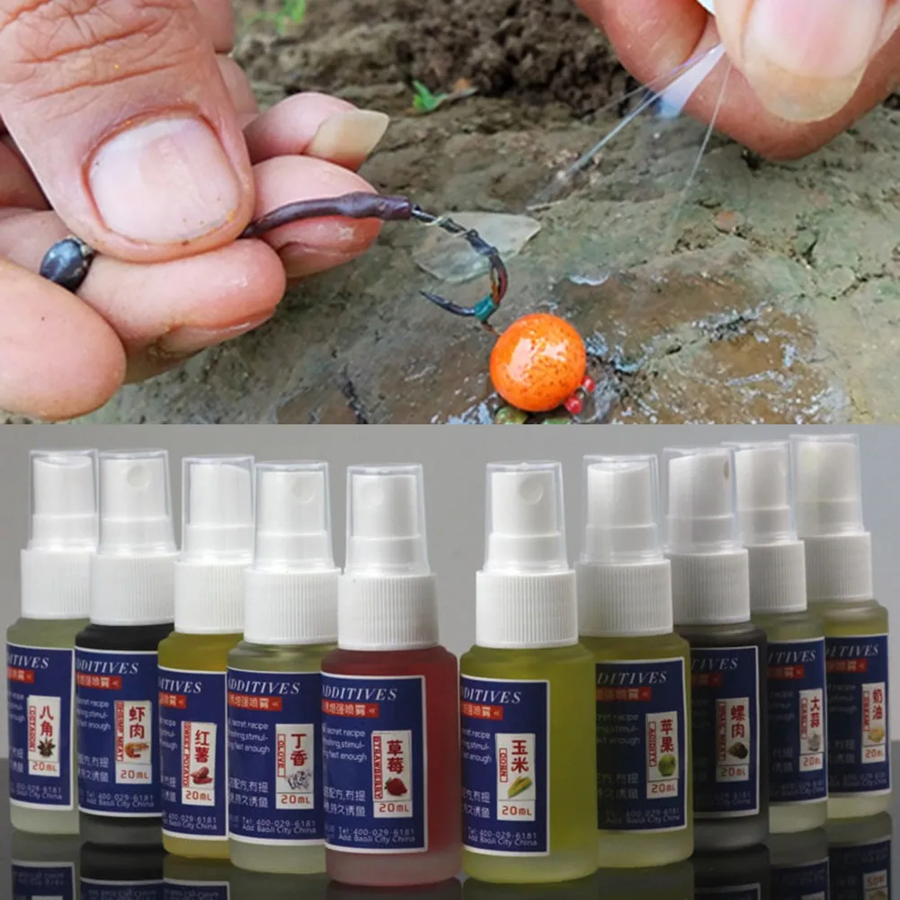 20ml Carp Fishing Bait Additive Increase Fish Attraction Hunger Fishing Additive Spray Improving Bait Effectiveness Fishing Tool