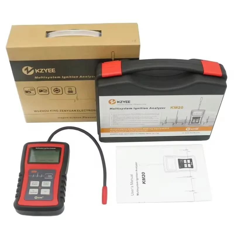 

KZYEE KM20 Multi-system Ignition Analyzer Tester Measure Spark Volt Spark Burn TimeSpark plug tester high voltage coil detection