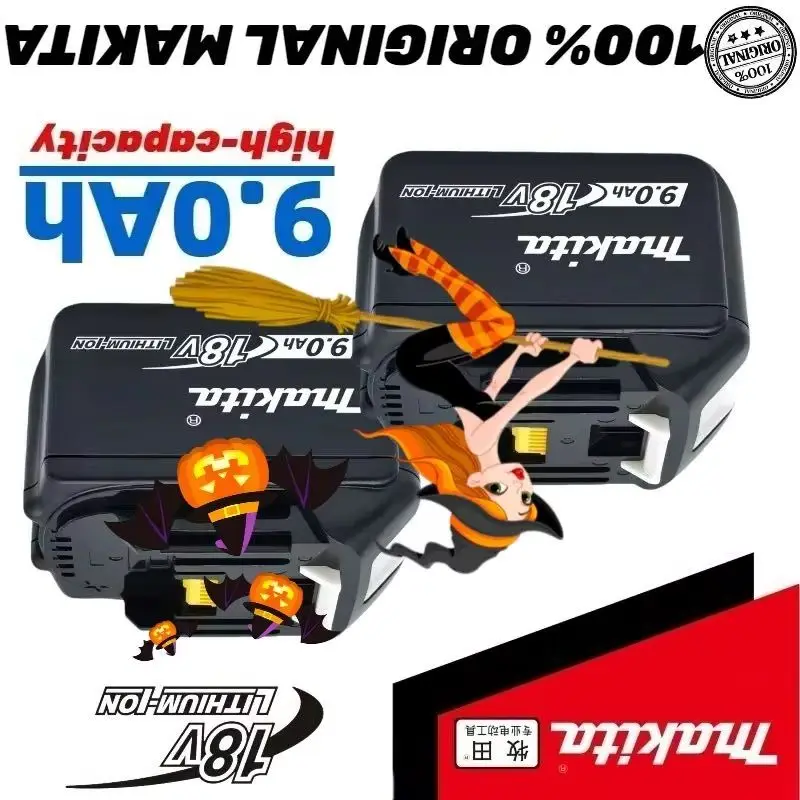 

18V 9000mAh 9AH Li-ion Makita Battery Rechargeable Lithium-ion Batteries Charger for BL1860B BL1850 BL1830 BL1815 LXT400