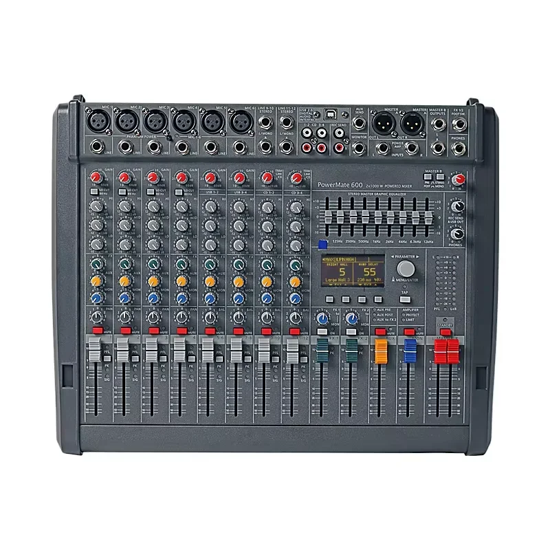 High Quality Wholesale Powermate 600-3 Mixer Dual 99 DSP Professional Digital Audio Mixer Mikser