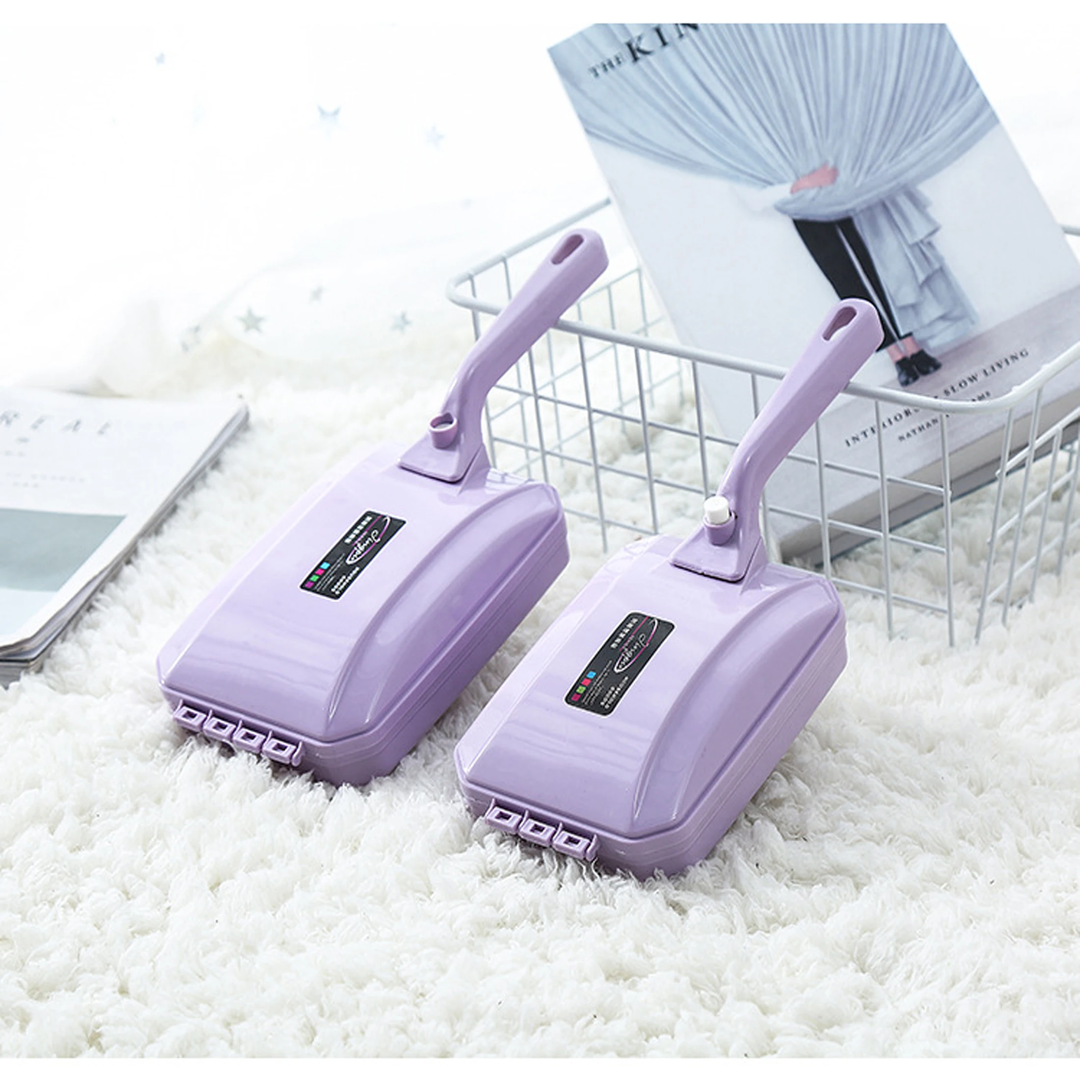 1PC Handheld Roller Type Dust Removal and Hair Removal Cleaning Brush for Sweeping Beds, Carpets, Hair and Dandruff, Dust Remova
