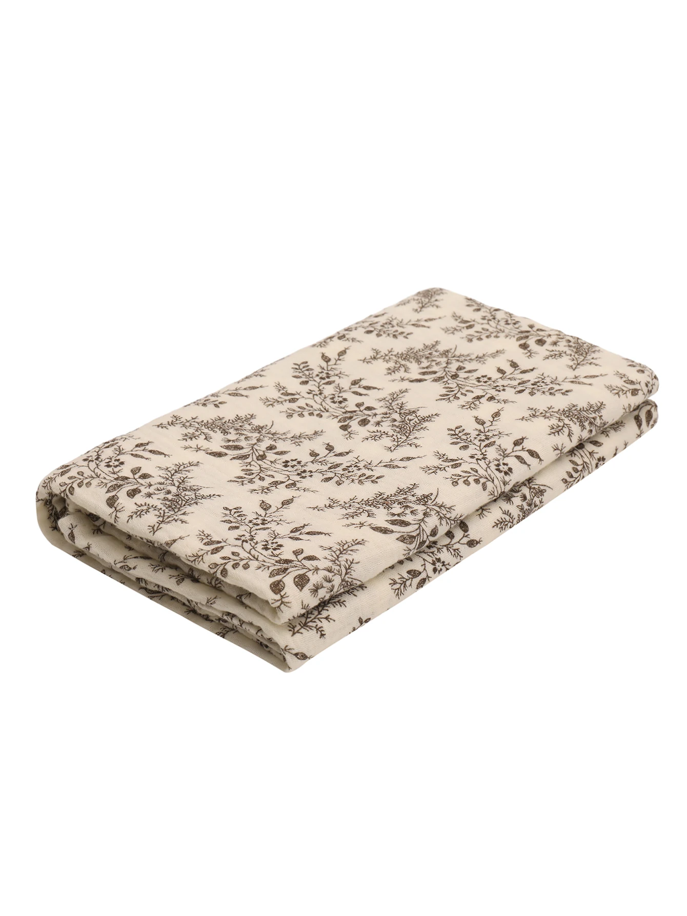 1 PCS/set Leaves and Floral Printed Soft Breathable Newborn Baby Receiving Blanket Muslin Cotton Swaddle Blankets