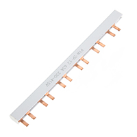12 Way Copper Busbar PIN TYPE Copper Busbar 63А 2P 12 Way PVC Good Conductivity for Circuit Breaker Distribution Box 230‑415V