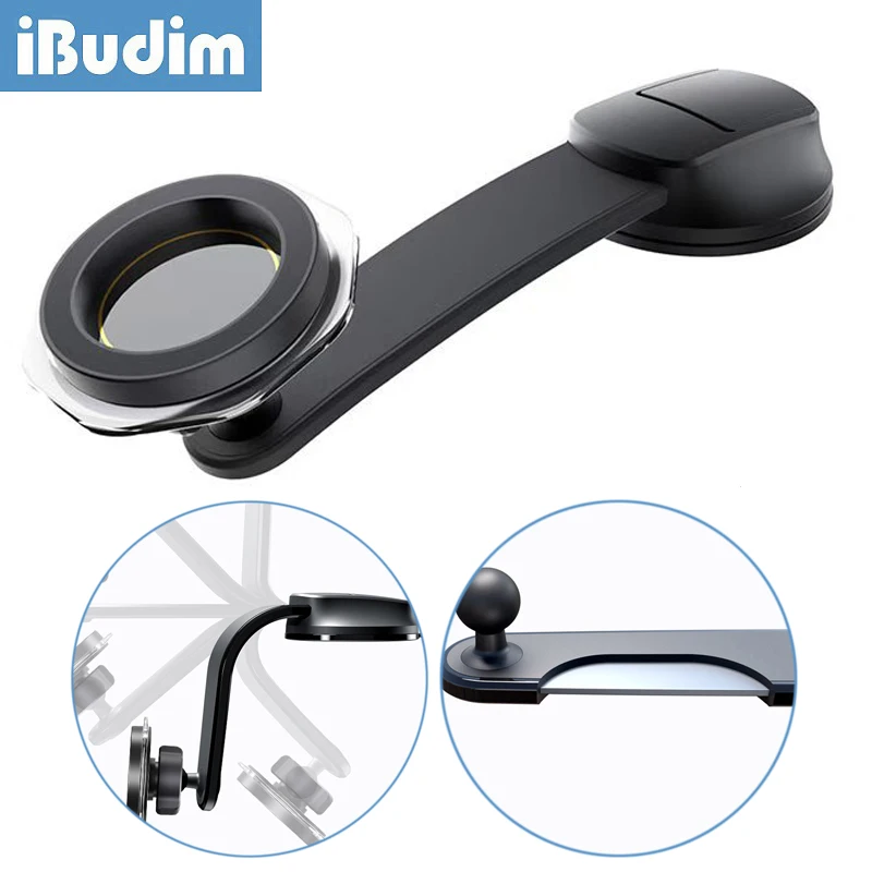 

iBudim Universal Magnetic Car Phone Holder Car Mount for Windshield & Dashboard Suction Cup Adjustable Long Arm Car Phone Stand