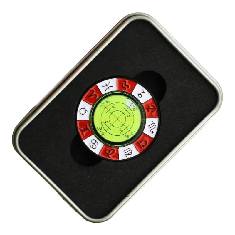 M5TC Golf Putt Green Reader مع صندوق القراءة الأخضر الحديد القابل للانفصال عن القراءة القبعة Golf Hat Marker سهلة التثبيت