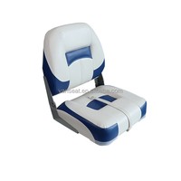 Wholesale Low Back Boat Chair Blue White Fishing Boat Seat Marine Seats Boat Foldable Deck Seat for Yacht Speed Ship 2025