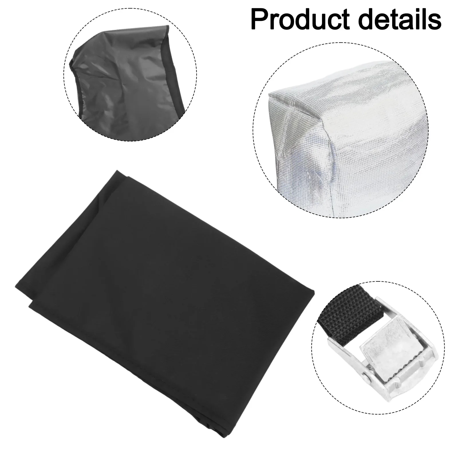 AC Unit Protection Conditioner Cover Water-resistant Material Black Option for Easy To Store As Shown In The Picture