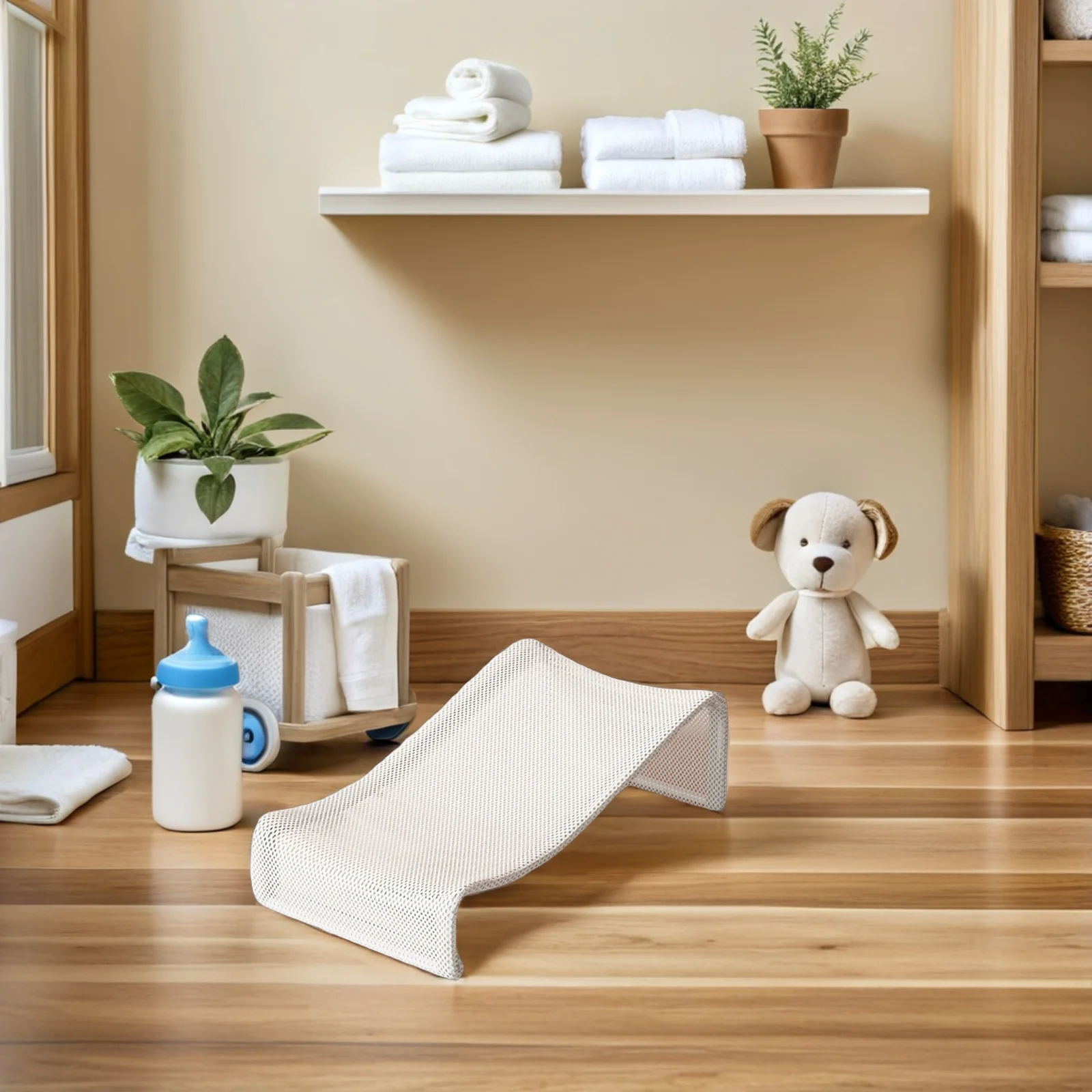 

Baby Bath Support Net For Infant Toddler Bathtub Safety Pad Comfortable Bathing Gift Daily Use