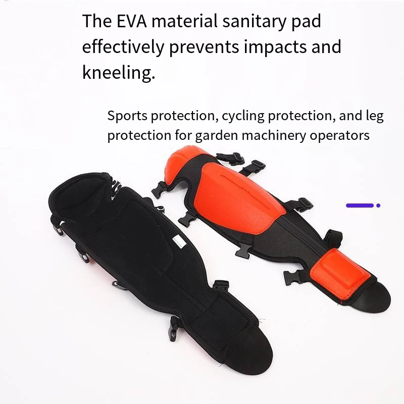 2PCS Thickened Sport Knee Pads Shin Guards Leg Protectors Mowing Gaiters For Floor Cleaning Weeds Trimming Construction Work