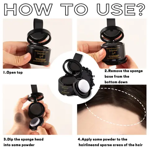 MISS ROSE 4g Sevich Volumizing Hair Fluffy Powder Instantly Black Root Cover Up Natural Hairs Filling Line Shadow Hair Cosmetic